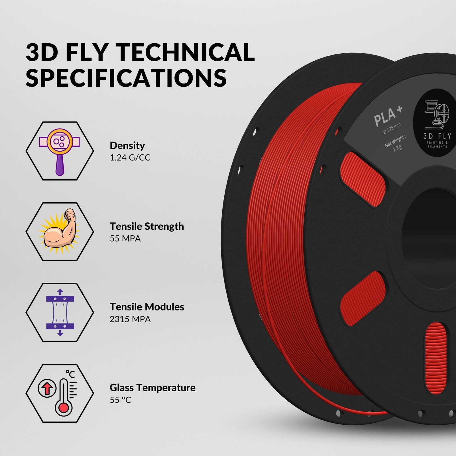 PLA Plus Red - Image 4