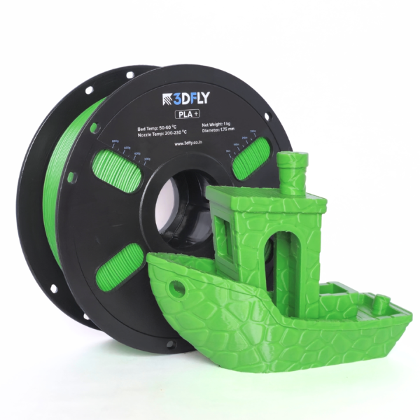 3DFly Green PLA+ Filament 1.75mm 1kg spool for FDM printers