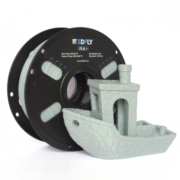 3DFly Gray PLA+ Filament 1.75mm 1kg spool for FDM printing