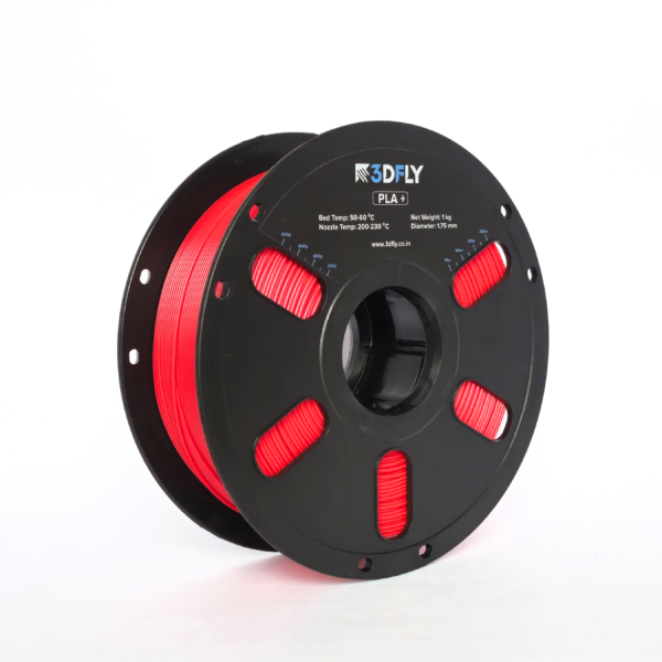 1.75mm Red PLA+ filament for aesthetic, decorative,sci-fi props and weapon replicas